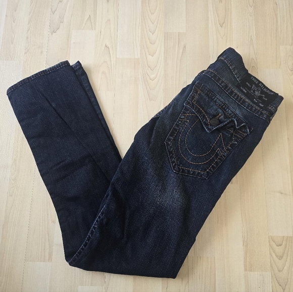 True Religion men's Dark Blue Jeans size 32 - Picture 1 of 11
